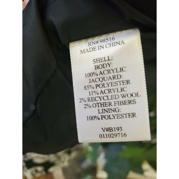 Coldwater Creek Jacquard Blazer Size 14P - Picture 9 of 11